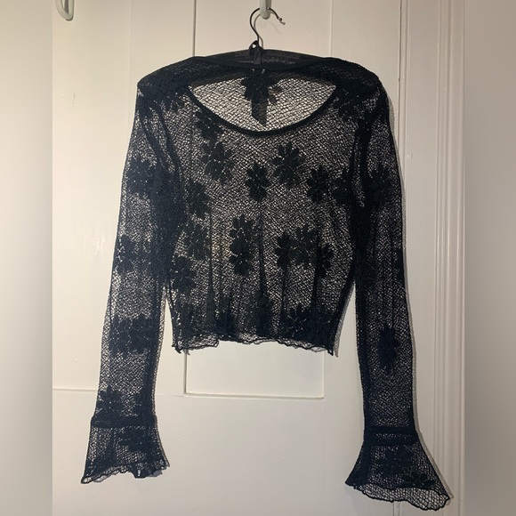 Vintage mesh floral top - Picture 2 of 3